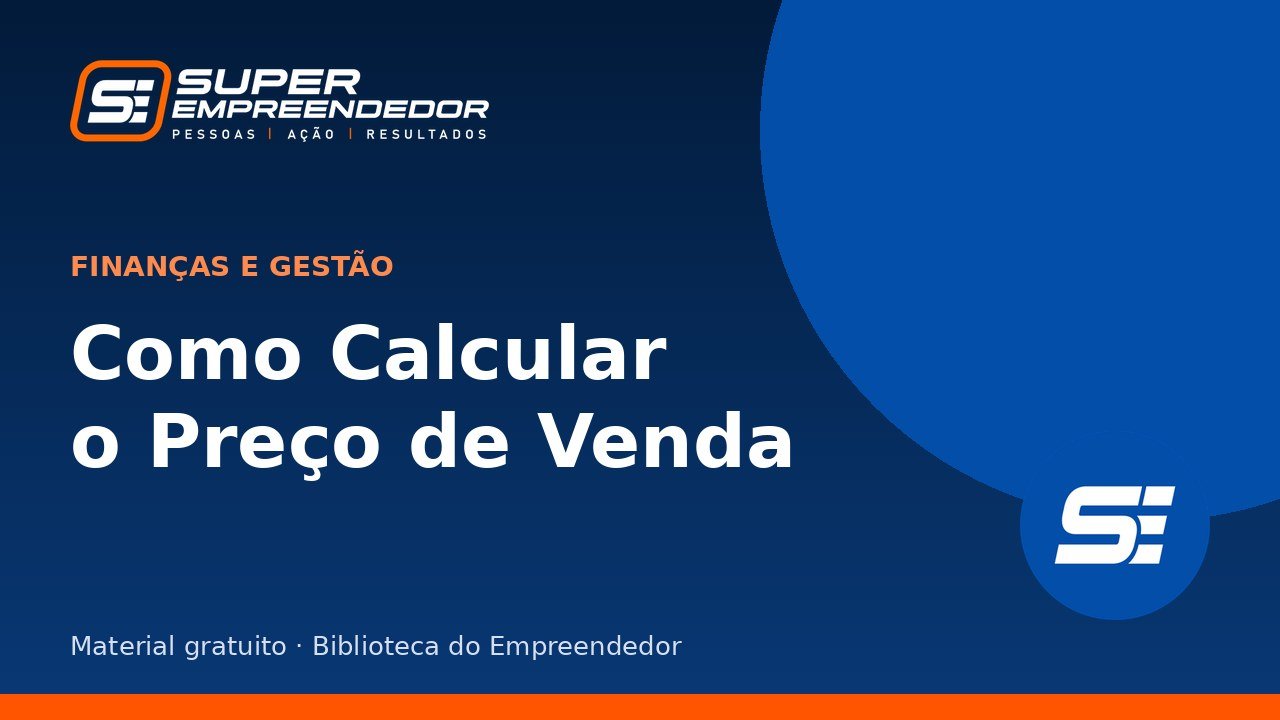 Capa de Como Calcular o Preço de Venda (e-book)