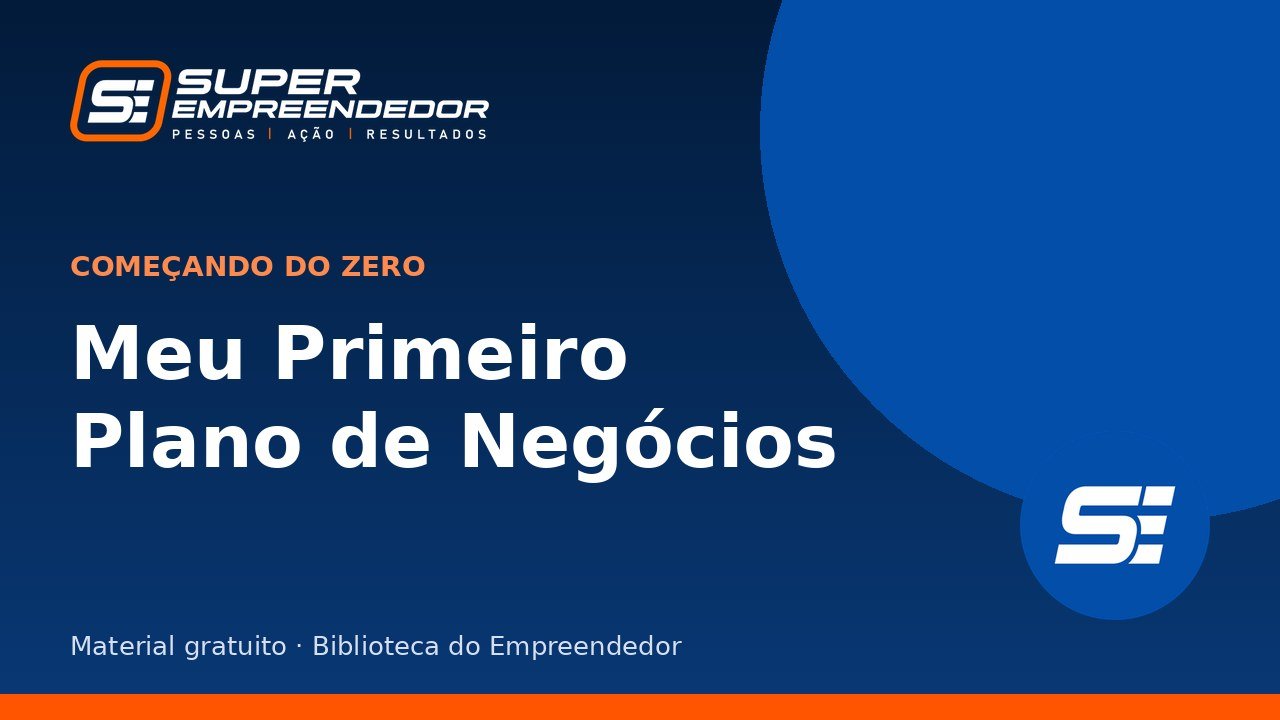Capa de Meu Primeiro Plano de Negócios (apostila preenchível)