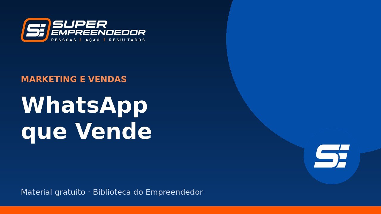 Capa de WhatsApp que Vende (manual com mensagens prontas)